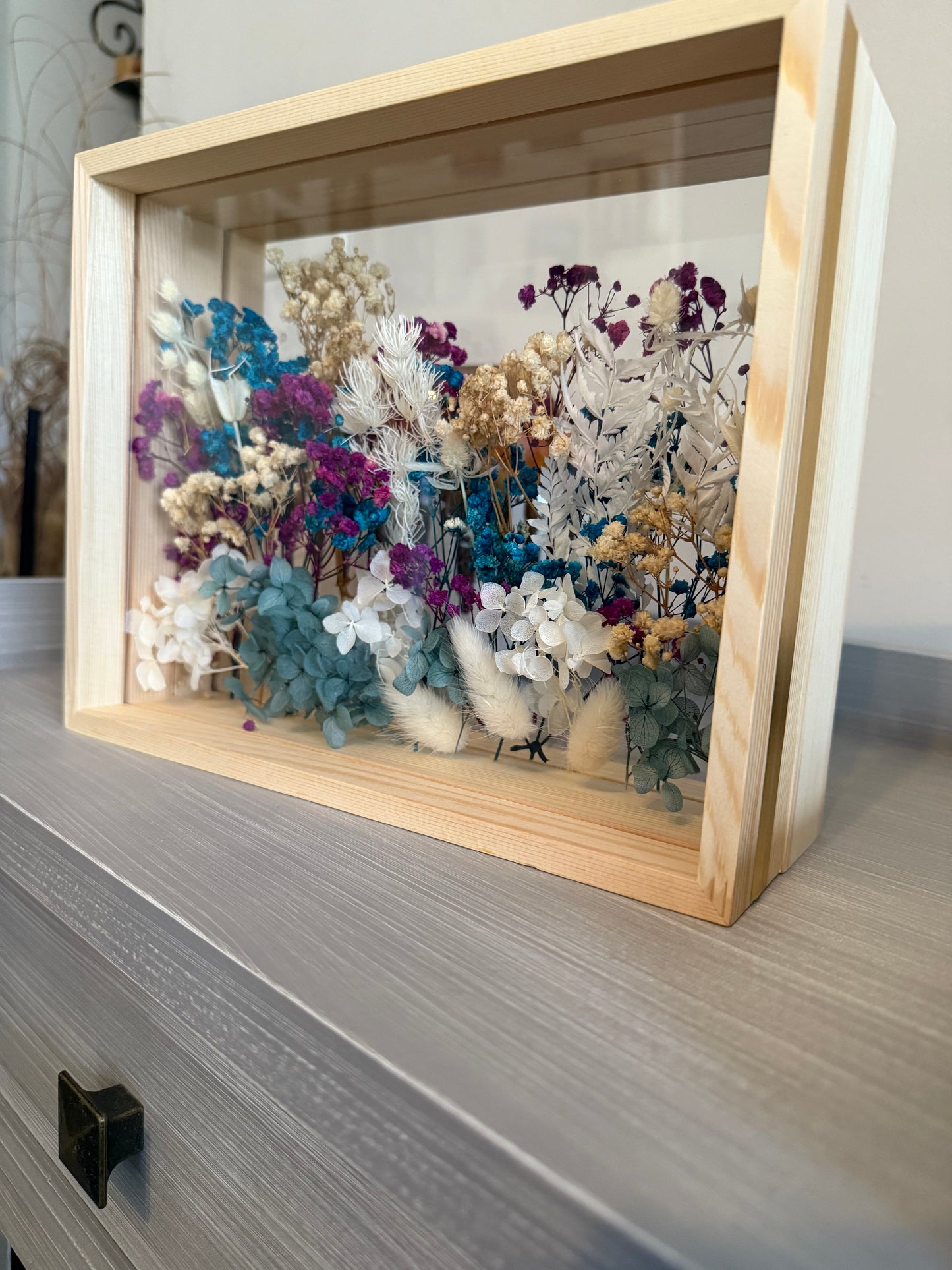 8x10 Dried Flower Art