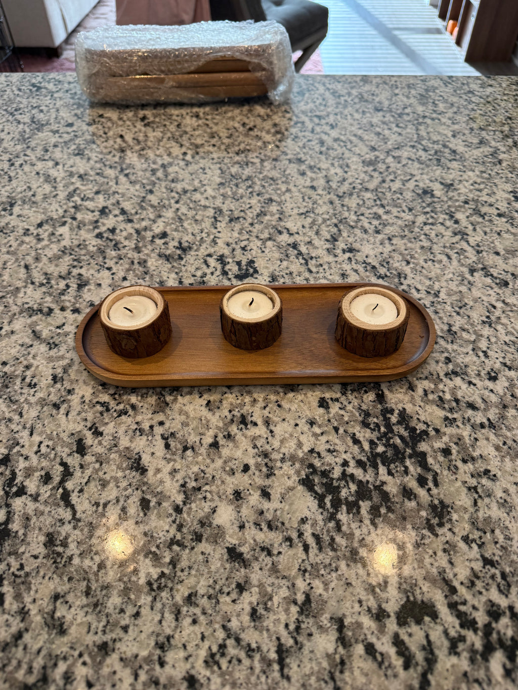 Natural Acacia Wood Serving Tray