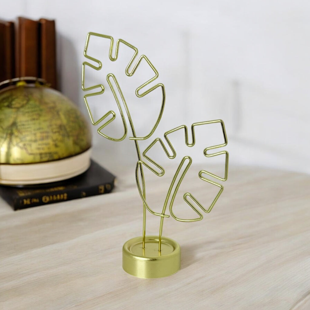 Golden Leaf Photo/Card Display Holder