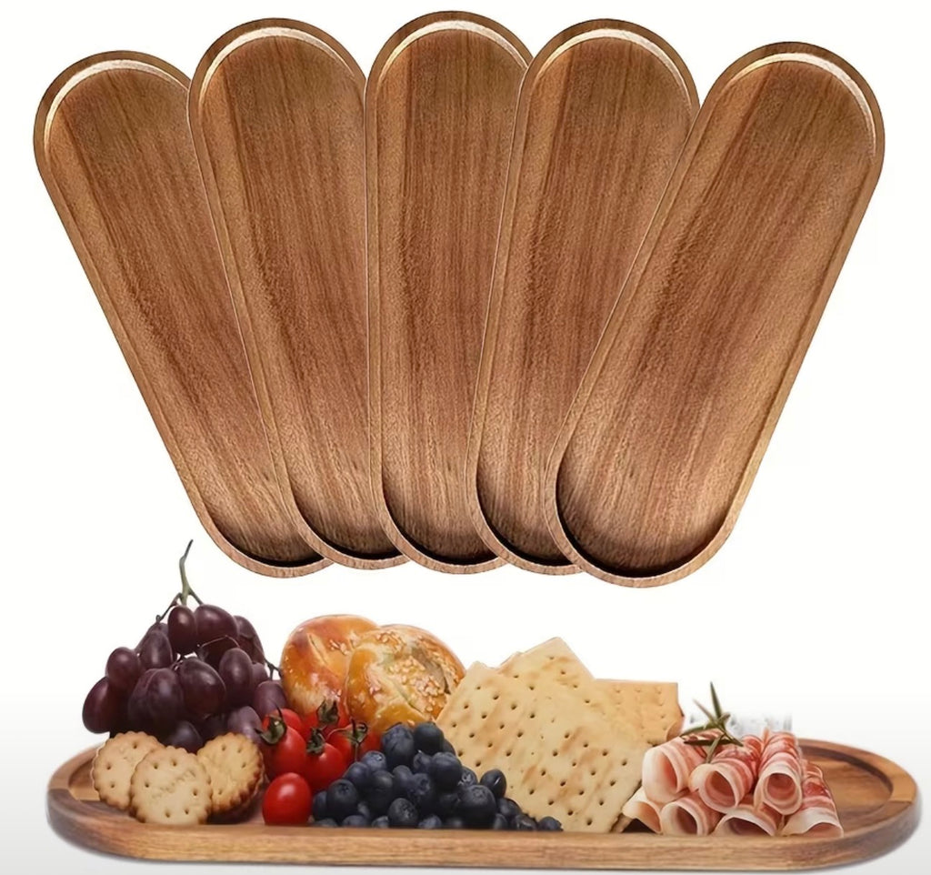 Natural Acacia Wood Serving Tray