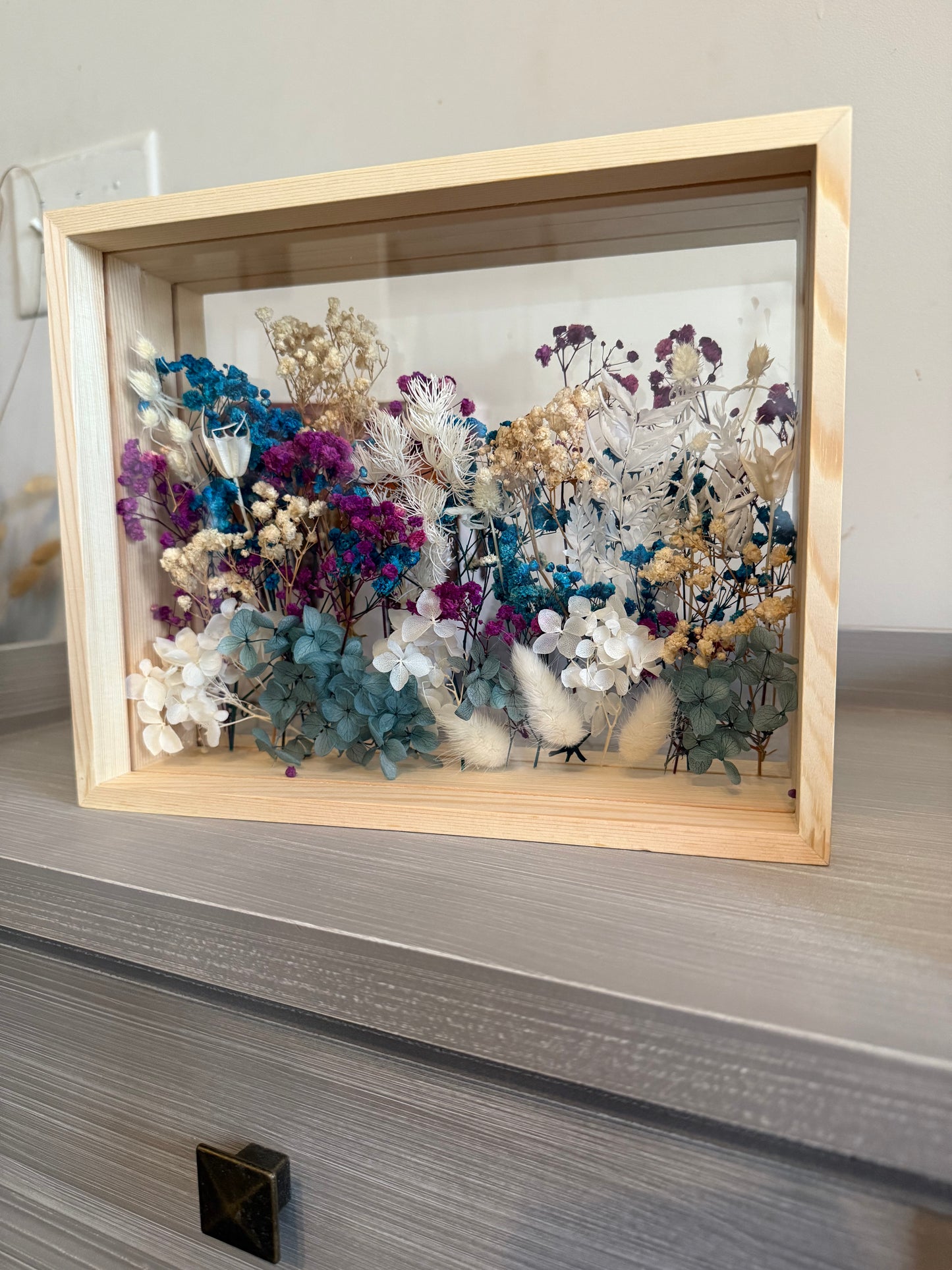 8x10 Dried Flower Art