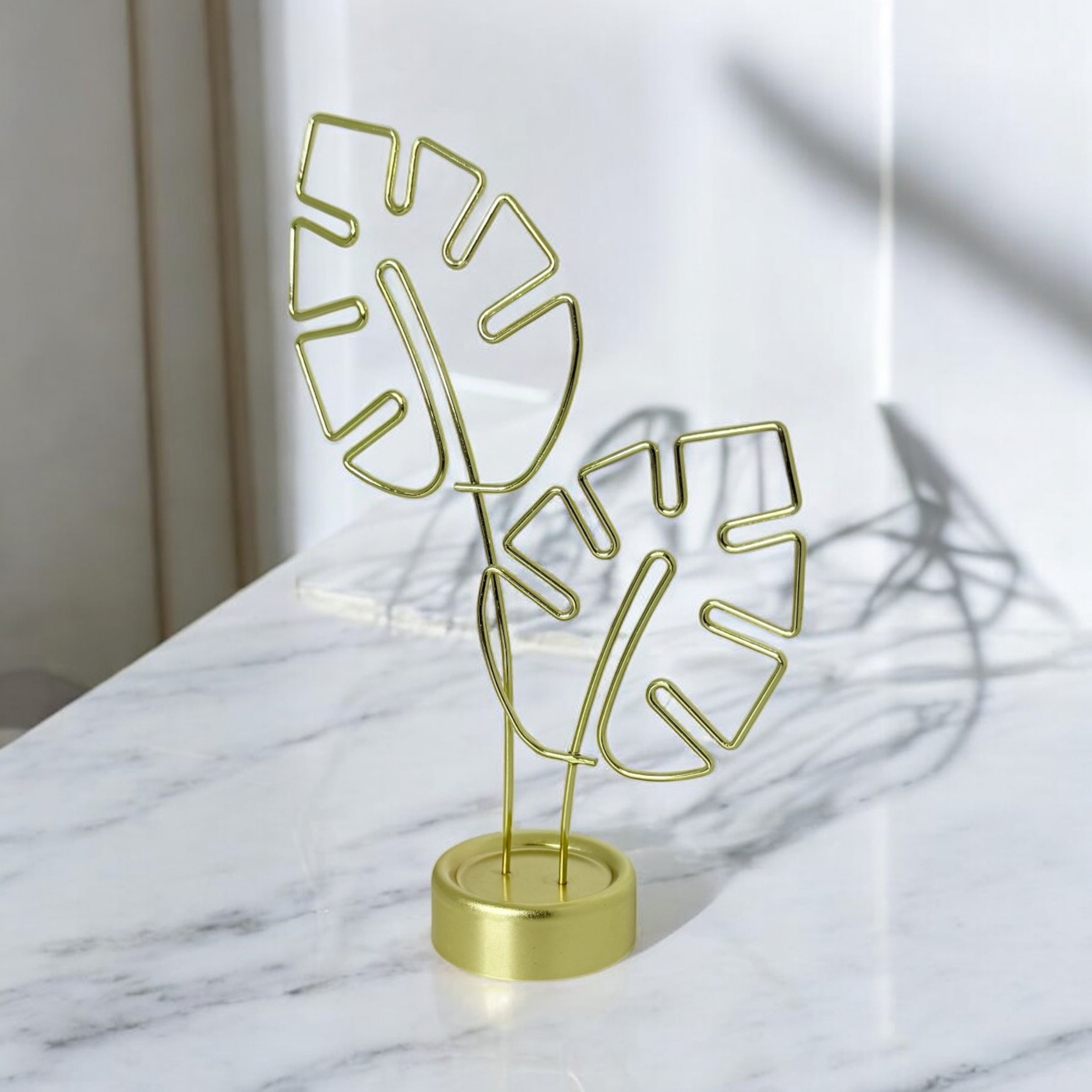 Golden Leaf Photo/Card Display Holder