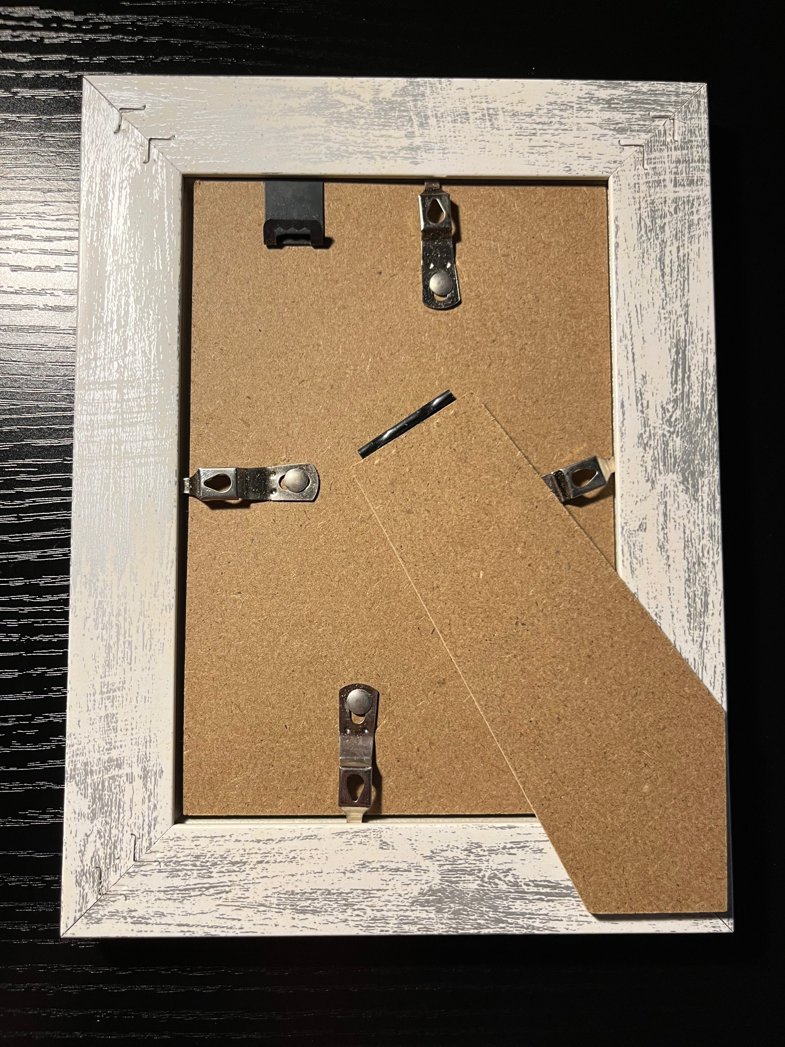 back side of the 4x6 rustic picture frame