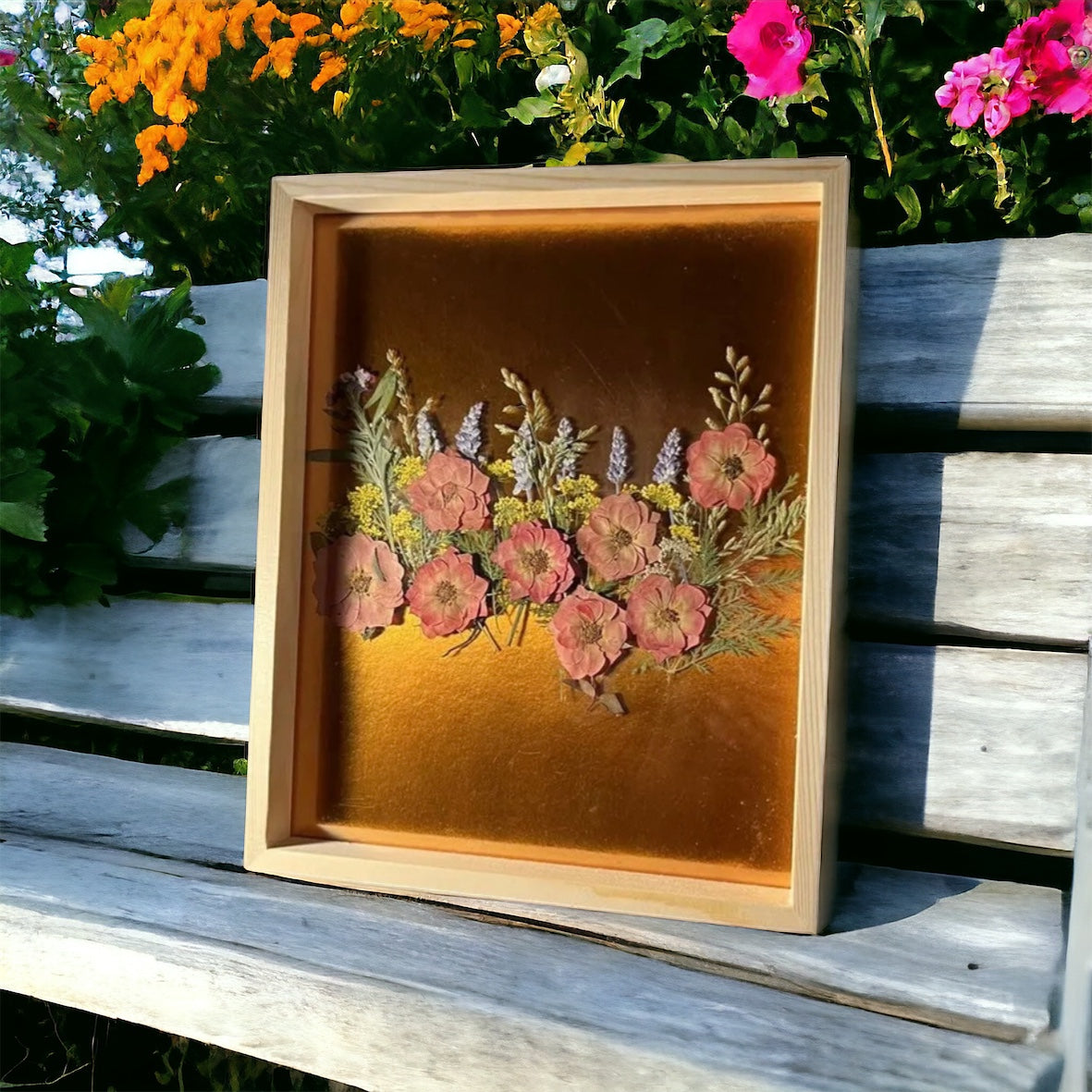 Bronzene Blumenkunst
