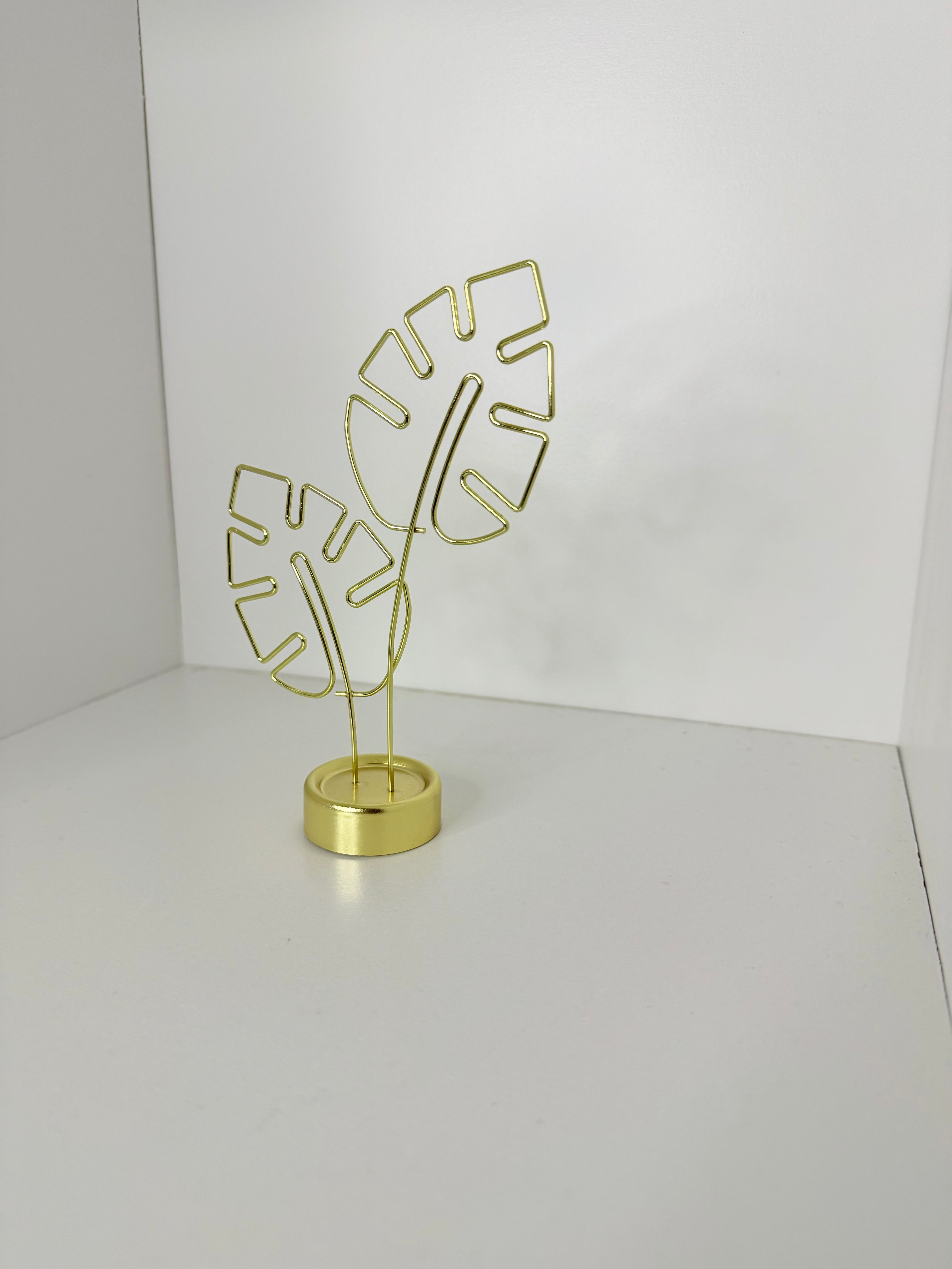 Golden Leaf Photo/Card Display Holder